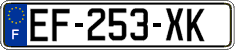 French license plate, SIV (ordinary)
