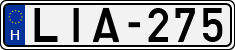 license plates of Hungary, Cars (1990)