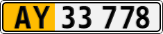 License plate of Denmark, Lower-taxed commercial vehicles