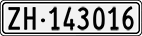 License plate of Switzerland, Cars