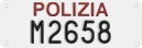 License plate of Italy, Police