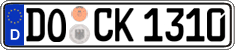 German license plate, Regular plates