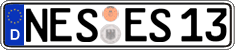 German license plate, Regular plates
