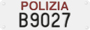 License plate of Italy, Police