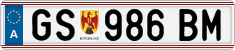 License plate of Austria, Regular plates