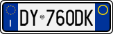 License plate of Italy, Cars (1994 year series)