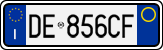 License plate of Italy, Cars (1994 year series)