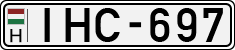 license plates of Hungary, Cars (1990)