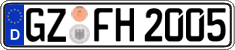 German license plate, Regular plates