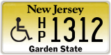 New Jersey, Vehicles for disabled persons (A/B XXXX / XXXX A/B)
