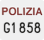License plate of Italy, Police