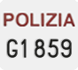 License plate of Italy, Police