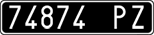 License plate of Italy, Cars (1927 year series)