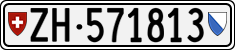 License plate of Switzerland, Cars
