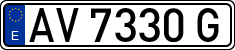 License plates of Spain, 1971 year series