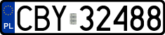 License plates of Poland, Regular car plates
