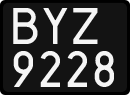 License plates of Poland, 1976 year system