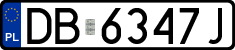 License plates of Poland, Regular car plates