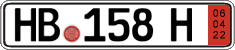 German license plate, Export transit plates