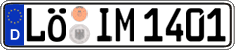 German license plate, Regular plates