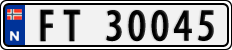 License plate of Norway, Cars