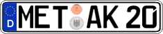 German license plate, Regular plates