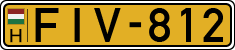 license plates of Hungary, Commercial vehicles (1990)