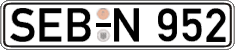 German license plate, Regular plates