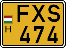 license plates of Hungary, Commercial vehicles (1990)