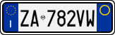 License plate of Italy, Cars (1994 year series)