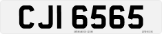 License plate of the United Kingdom, Northern Ireland (1966)