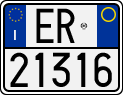 License plate of Italy, Motorcycles (1994 year series)