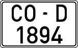 License plates of Spain, 1971 year series