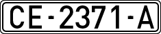 License plates of Spain, 1971 year series