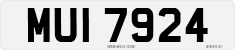 License plate of the United Kingdom, Northern Ireland (1966)