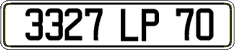 French license plate, FNI