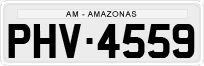 License plate of Brazil, Private owners (1990)
