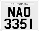 License plate of Brazil, Private owners (1990)
