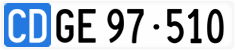 License plate of Switzerland, Diplomatic