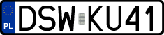 License plates of Poland, Regular car plates