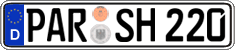 German license plate, Regular plates