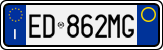 License plate of Italy, Cars (1994 year series)