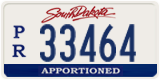 South Dakota, Apportioned (P/R 12345)