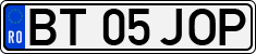 License plate of Romania, Regular plates