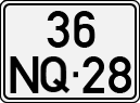 License plate of Portugal, Regular plates