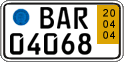 German license plate, Short-term transit plates