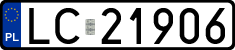 License plates of Poland, Regular car plates