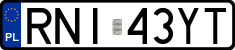License plates of Poland, Regular car plates