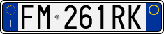License plate of Italy, Cars (1994 year series)