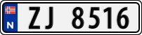 License plate of Norway, Trailers, motorcycles, special vehicles